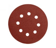 YATO Suchý zipsový kotúč 125 mm / P100 s 8 otvormi (5 ks/bal)