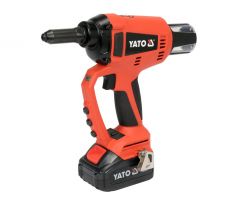 YATO Akumulátorový nitovací stroj 125 mm 18 V (1 x 3,0 Ah batéria + nabíjačka)