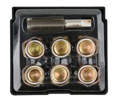 Súprava na opravu závitu vypúšťacej zátky oleja 7 kusov M17x1,5 mm YATO