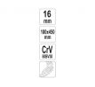 Závesný T-kľúč 16 mm / 450 mm CrV YATO