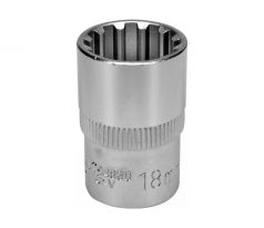 YATO Nástrčkový kľúč Spline 1/2 18 mm CrV