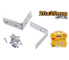INGCO Rohová spojka lomená 20 x 20 mm (4 ks)