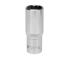 Dlhý nástrčkový kľúč 12 nástrčiek 1/2" 22 mm CrV YATO