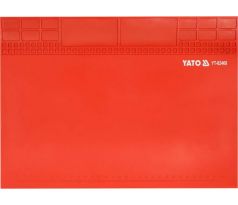 Tepelne odolná silikónová spájkovacia podložka 250x350 mm magnetická YATO