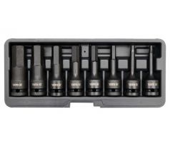 Sada nadstavcov 1/2” rázové 8 ks H6-H19 imbus CrMo