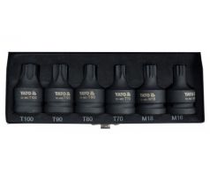 SADA RÁZOVÝCH KMEŇOVÝCH KĽÚČOV 3/4” TORX/SPLINE 6 KS.