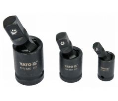 Sada spojok pre strojové závesy 3 kusy 1/4 - 3/8 - 1/2" YATO