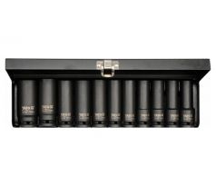 Sada nadstavcov 1/2” rázové šesťhranné hlboké 11 ks