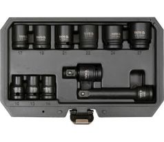 YATO súprava hlavíc na nástroje 11 ks 1/2” 10-27 mm CrMo
