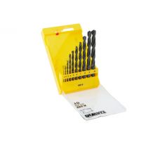 DEWALT Sada skrutkových vrtákov 10 dielov HSS-R DIN 338 (1,0 - 10 mm)