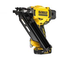 DEWALT Akumulátorová uhlová brúska 33° 18 V (2 x 5,0 Ah batérie + nabíjačka) v kufri