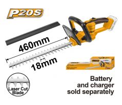 INGCO Akumulátorové nožnice na živý plot 460 mm 20 V (bez akumulátora a nabíjačky)