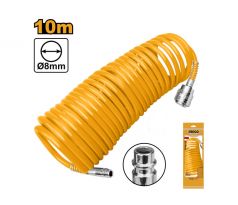 INGCO Pneumatická špirálová hadica 8 mm x 10 m