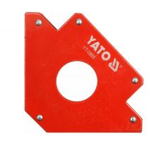 Uholník magnetický 122x190x25mm na zváranie s otvorom