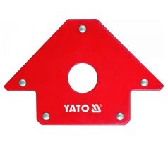 Uholník magnetický 102x155x17mm na zváranie s otvorom