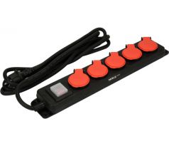 Elektrické predĺženie 5 rozdeľovač 3 m 3 x 1,5 mm2 YATO