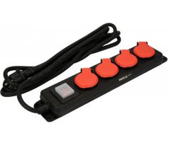 Elektrické predĺženie 4-pólový rozvod 3 m 3 x 1,5 mm2 YATO