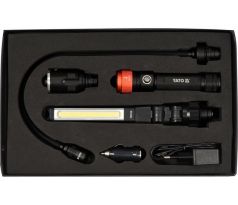 Batériová LED lampa 3 v 1 380 lumenov YATO