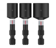 BOSCH PRO Rázový skrutkovač 3 diely 50 mm (8 / 10 / 13 mm) 1/4 Šesťhran