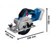 BOSCH Akumulátorová okružná píla GKS 18V-51 (bez akumulátora a nabíjačky)