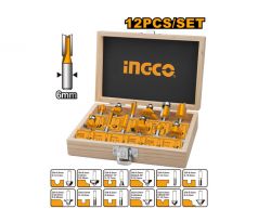 INGCO Sada frézovacích hláv 12 dielov (6mm)