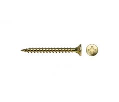 CELO VELOX drevotriesková skrutka 6,0 x 80 mm, plne závitová, PZ, žltý zinok (50 ks/bal)