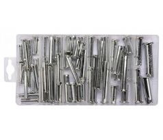 Sada skrutiek s hlavou a otvorom 60 ks