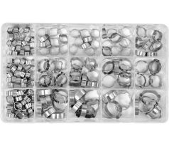 Sada upínacích svoriek s ušami, 175 ks, mix veľkostí