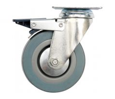 VOREL Priemyselné koleso s otočnou brzdou vidlice 100 mm 45 kg