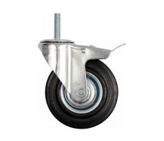 VOREL Priemyselné koleso s otočnou brzdou vidlice 125 mm 100 kg