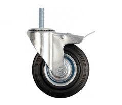 VOREL Priemyselné koleso s otočnou brzdou vidlice 100 mm 60 kg