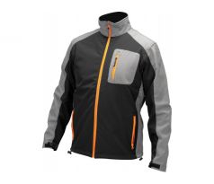 Pracovná ochranná softshellová bunda čierno-sivá veľkosť S s 3 vreckami YATO