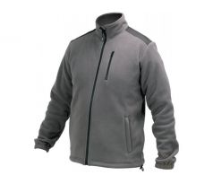 Pracovný ochranný polárny pulóver šedý veľkosť 2XL 3 vrecká YATO