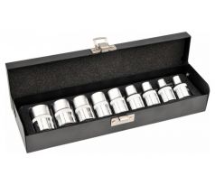 Sada nástrčných kľúčov 9 kusov vonkajších kľúčov Torx 1/2" E10-E24 CrV YATO