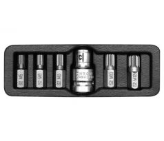 Sada bitov 6 kusov SPLINE M5-M12 L=30 mm 1/2" YATO