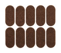 Podložky samolepiace pod nábytok hnedá 20 x 45 mm 10 ks
