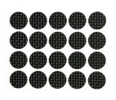 Podložky samolepiace pod nábytok čierne 20 mm 20 ks