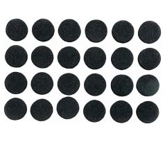 Podložky samolepiace pod nábytok čierne 10 mm 24 ks