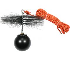 VOREL Kefa na čistenie komína s guľôčkou 175 mm