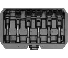 YATO sada hlavíc na brzdové trubky, 6 ks, 3/8”, 12-19 mm