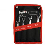 Sada kľúčov prstencových 4ks 8-17 mm polootvorené
