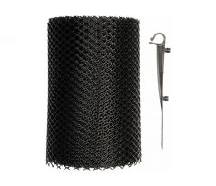 Ochranná sieť 6 m x 18 cm proti zanášaniu odkvapových žľabov s úchytkami