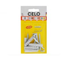 CELO NF 8 krídlová hmoždinka + 5 x 50 hák (5 ks)
