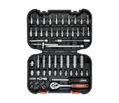 Sada nástrčných kľúčov 56 kusov 1/4" 4-13 mm CrV STHOR
