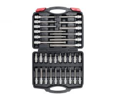Sada nástrčných bitov 32 kusov Torx 1/2" T20-T70 CrV YATO