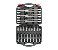 Sada bitov 30 ks imbusový kľúč 1/2" 5-19 mm CrV YATO