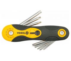 VOREL Sada kľúčov Torx 8 dielov T9-T40