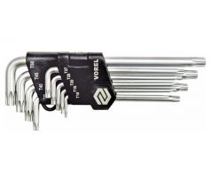 VOREL Sada kľúčov Torx 9 dielov T10-T50 CrV