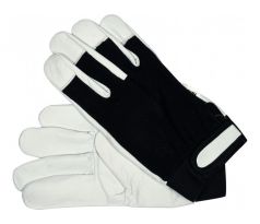 Ochranné rukavice veľkosť 9 koža-bavlna čierna YATO