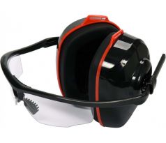 Puzdro na ochranu uší 24 dB a priehľadné okuliare s UV ochranou YATO